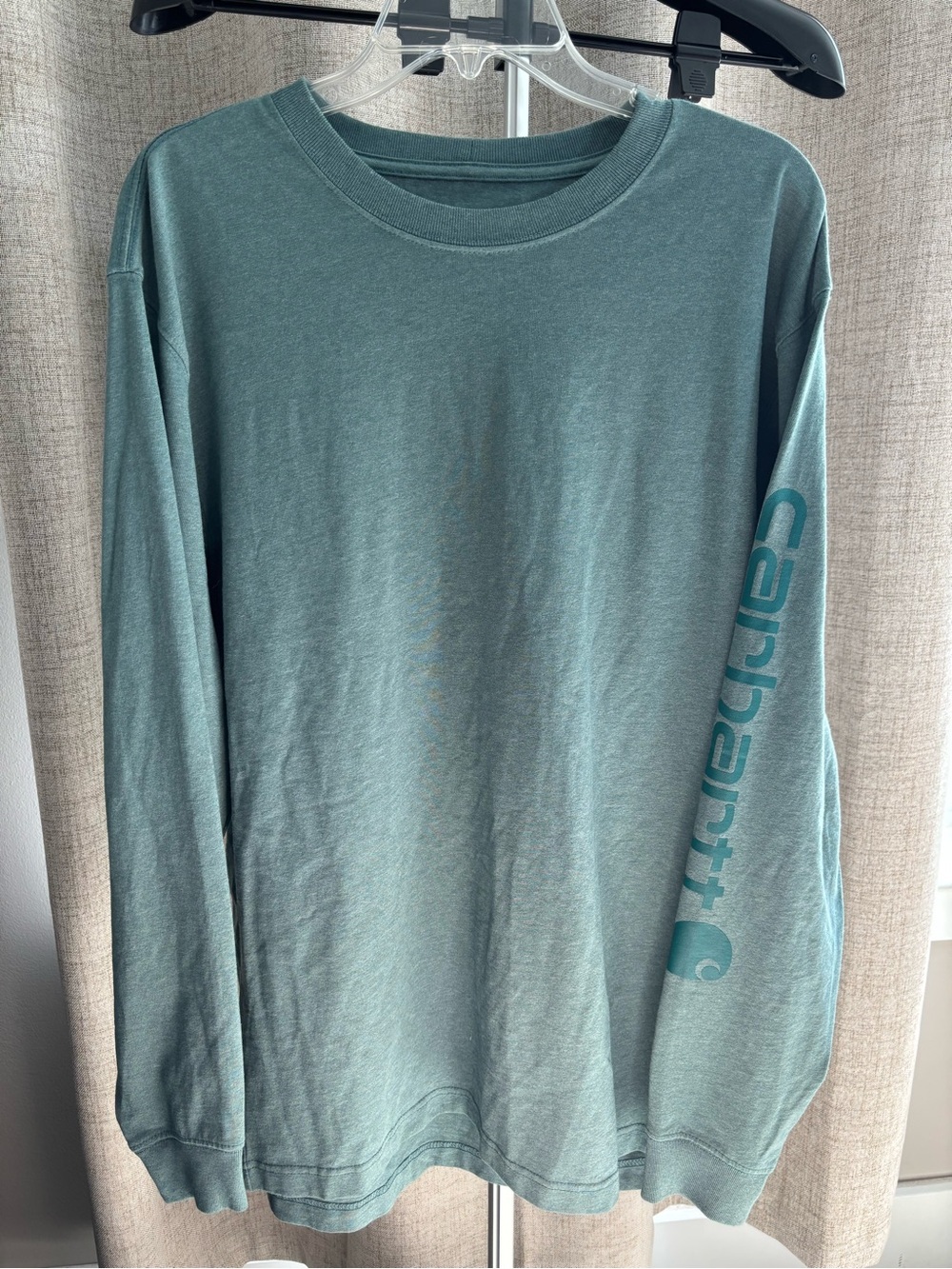 Carhartt Loose Fit Long Sleeve Logo Sleeve T Shirt Mens Medium